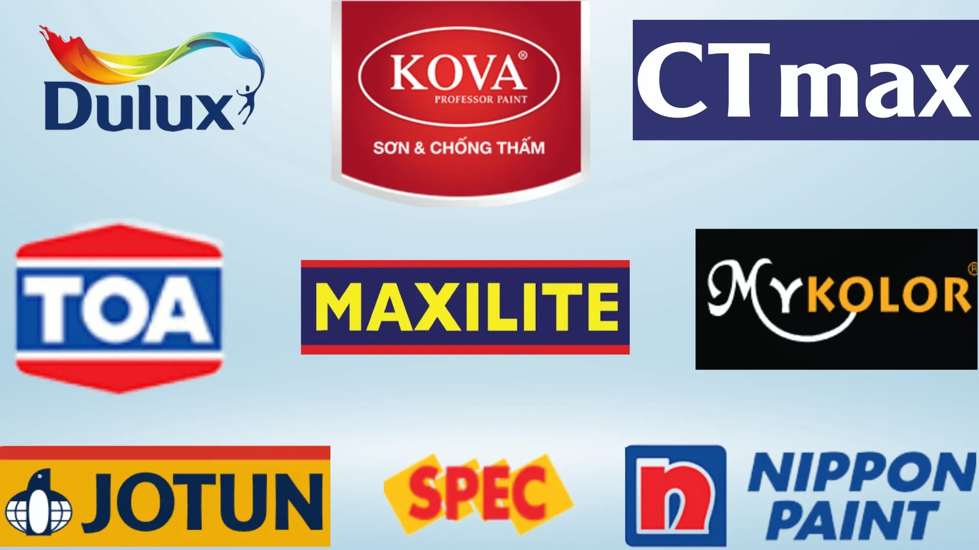 Các loại sơn sử dụng phổ biến hiện nay