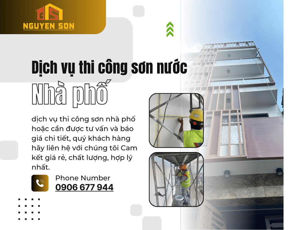 dich vu thi cong son nha pho 1