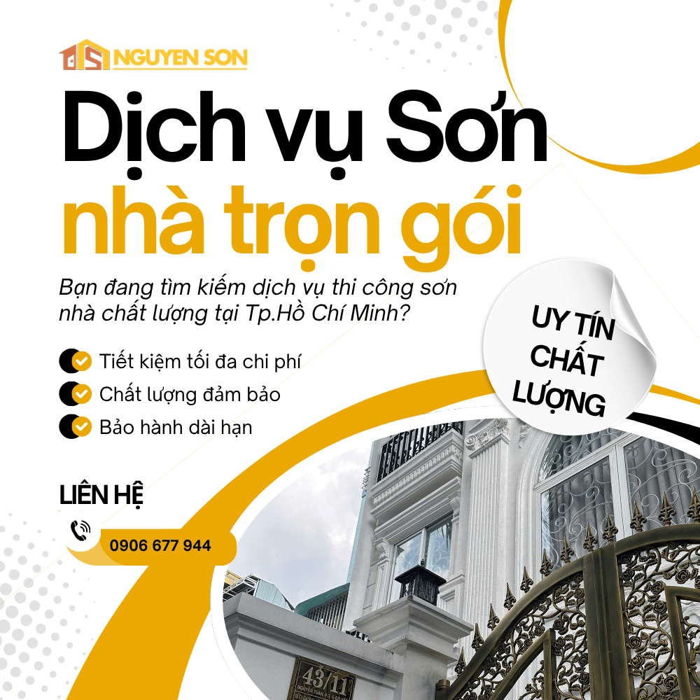 Dịch vụ thi công sơn nhà tại TPHCM